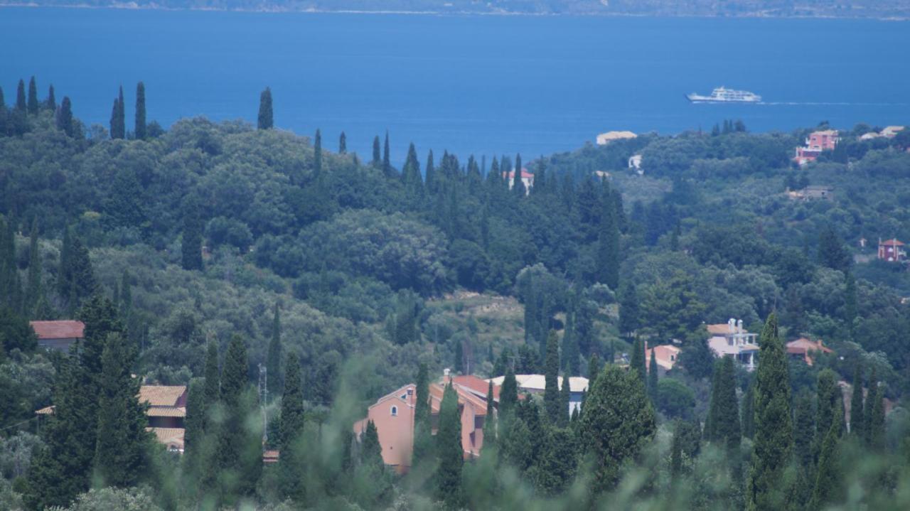 Corfu Luxury Apartment, Tranquility, Mountain & Sea Views 阿齐欧斯·贡多斯 外观 照片