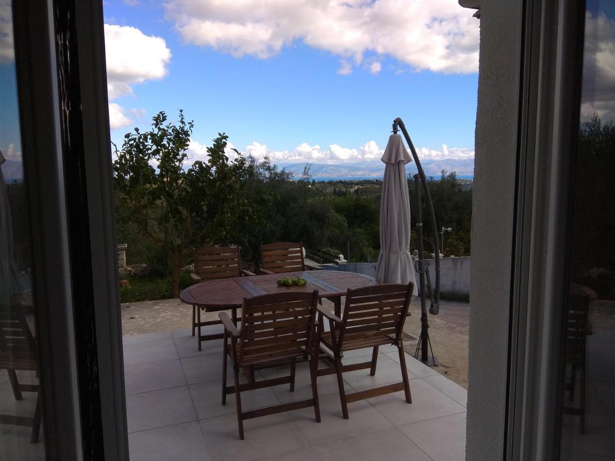 Corfu Luxury Apartment, Tranquility, Mountain & Sea Views 阿齐欧斯·贡多斯 外观 照片